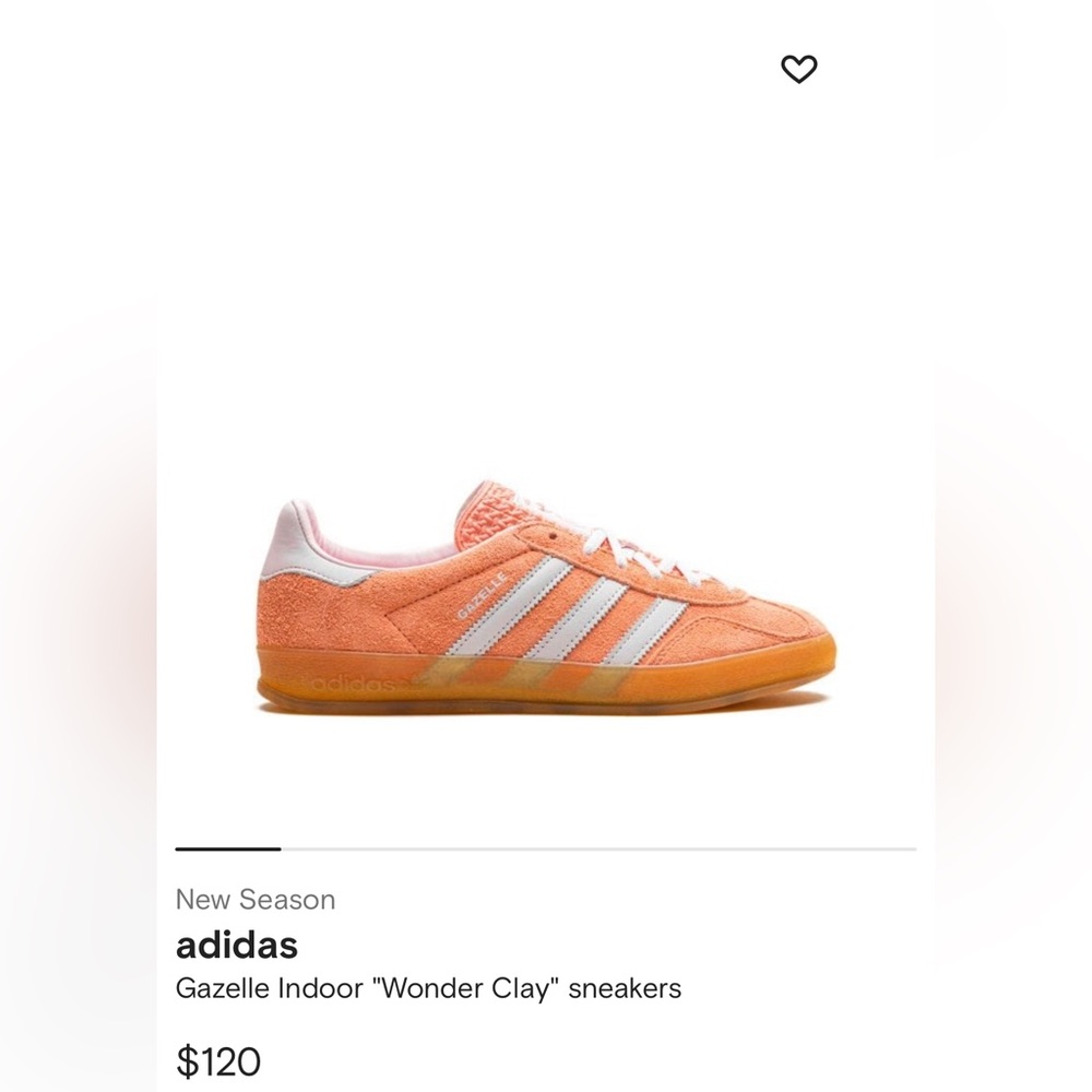 New adidas gazelle ‘wonder clay’ pink sneakers